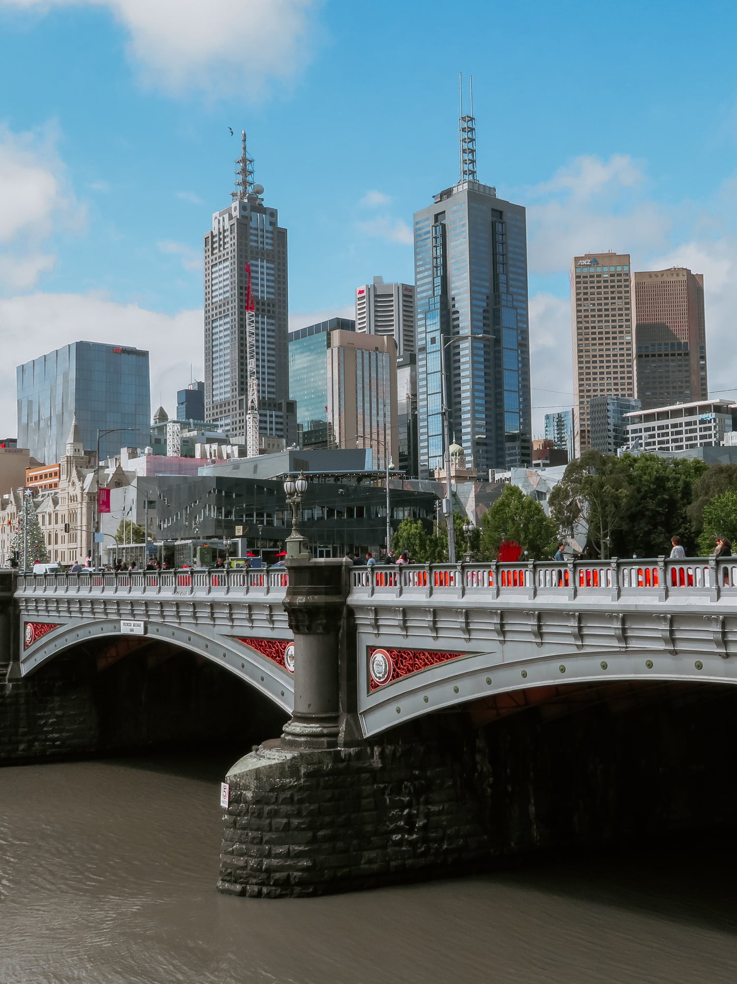 120 and 101 Collins from across the Yarra