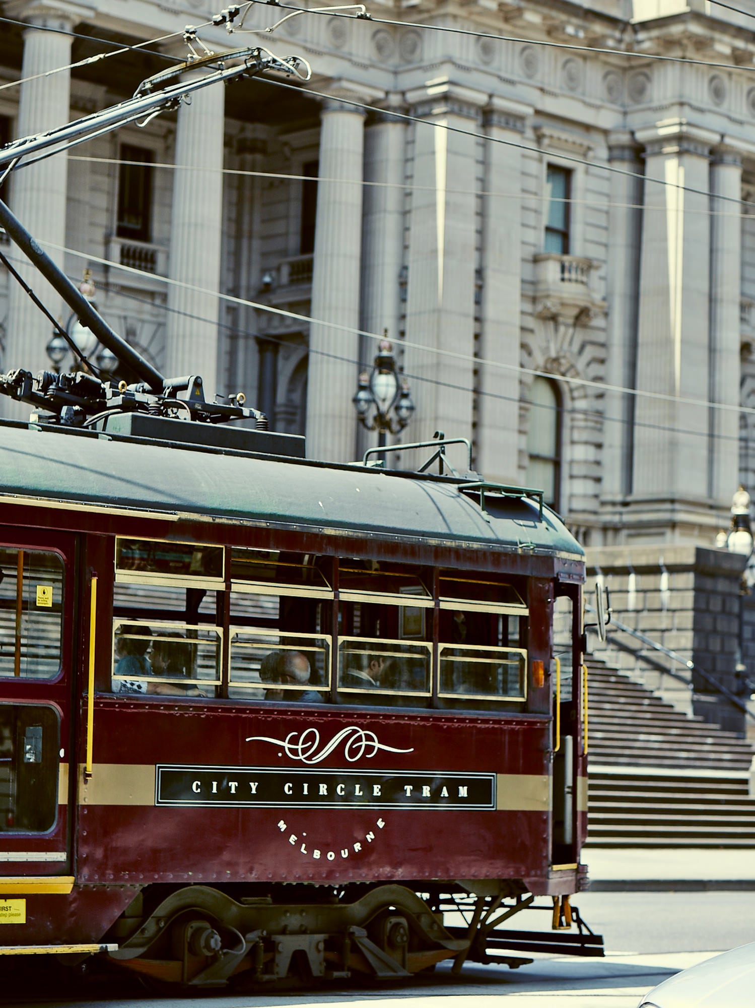 Trams on Spring Street