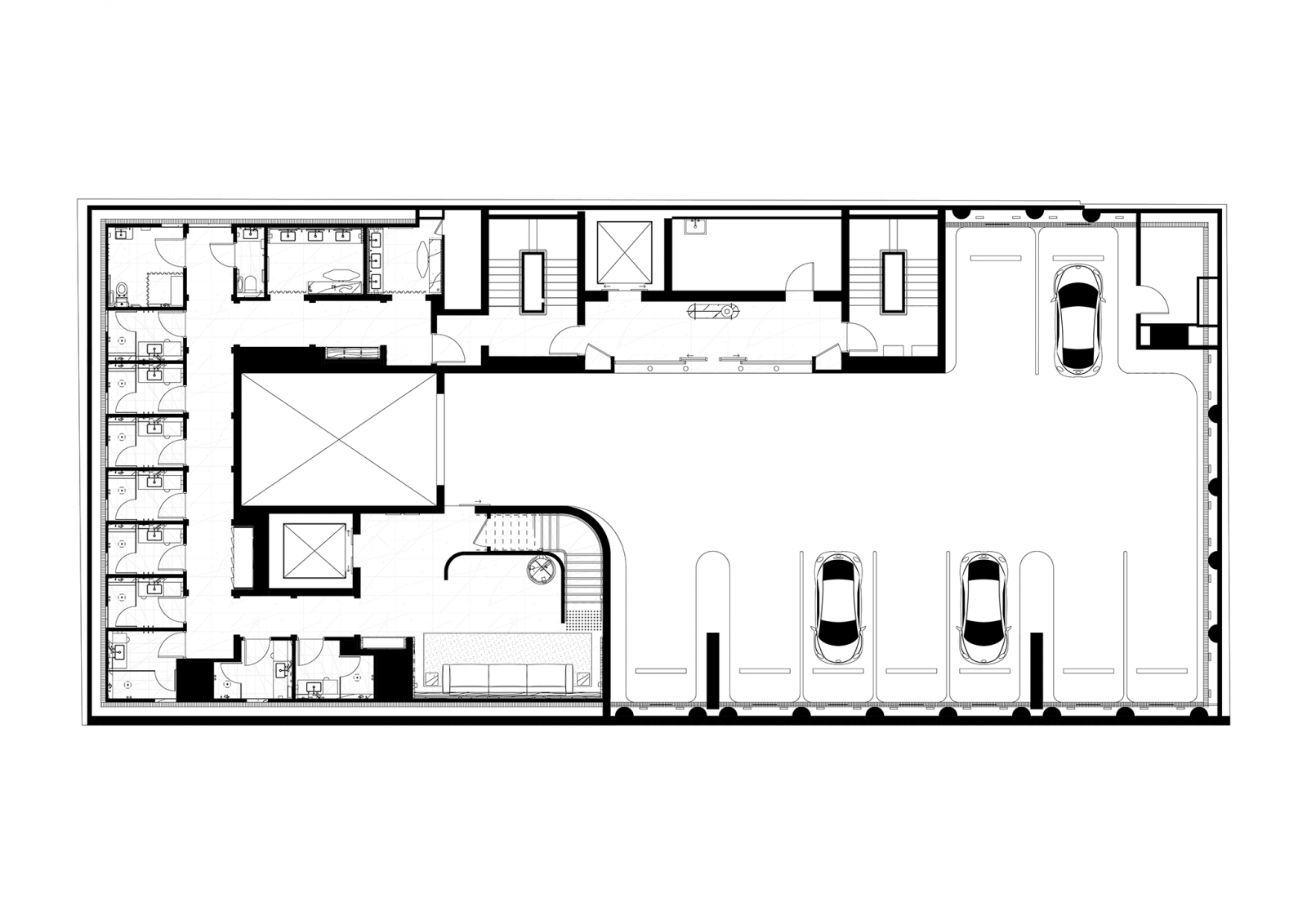 Basement 2, Carpark, Bike Parking end-of-trip